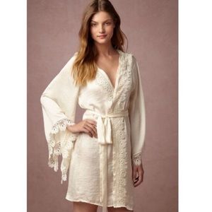 BHLDN Band of Gypsies Suri Lace Bridal Robe